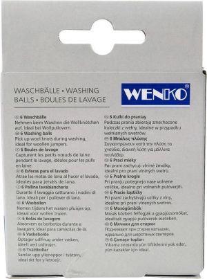 Wenko Germany топка за пране против мъхчета, косми и власинки 6 бр - Германия