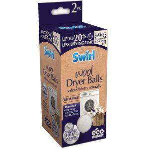 SWIRL вълнени топка за сушилна машина 3 х 2 бр.  от 100 % вълна 